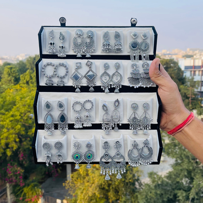 16 Premium Silver Jhumka Set! ❤️